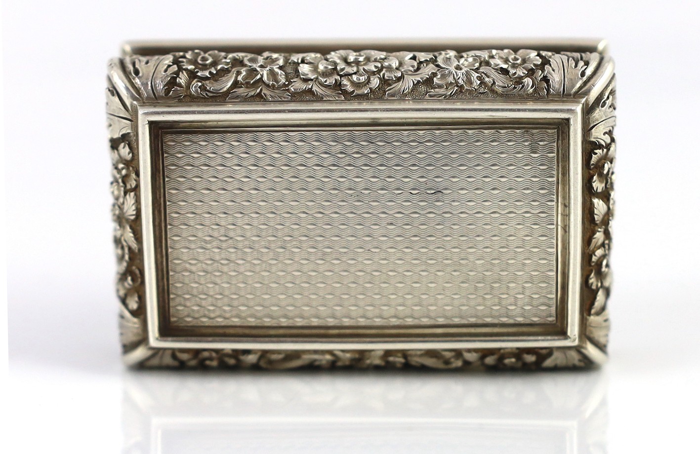 An unusual early Victorian silver rectangular snuff box, commemorating Grace Darling